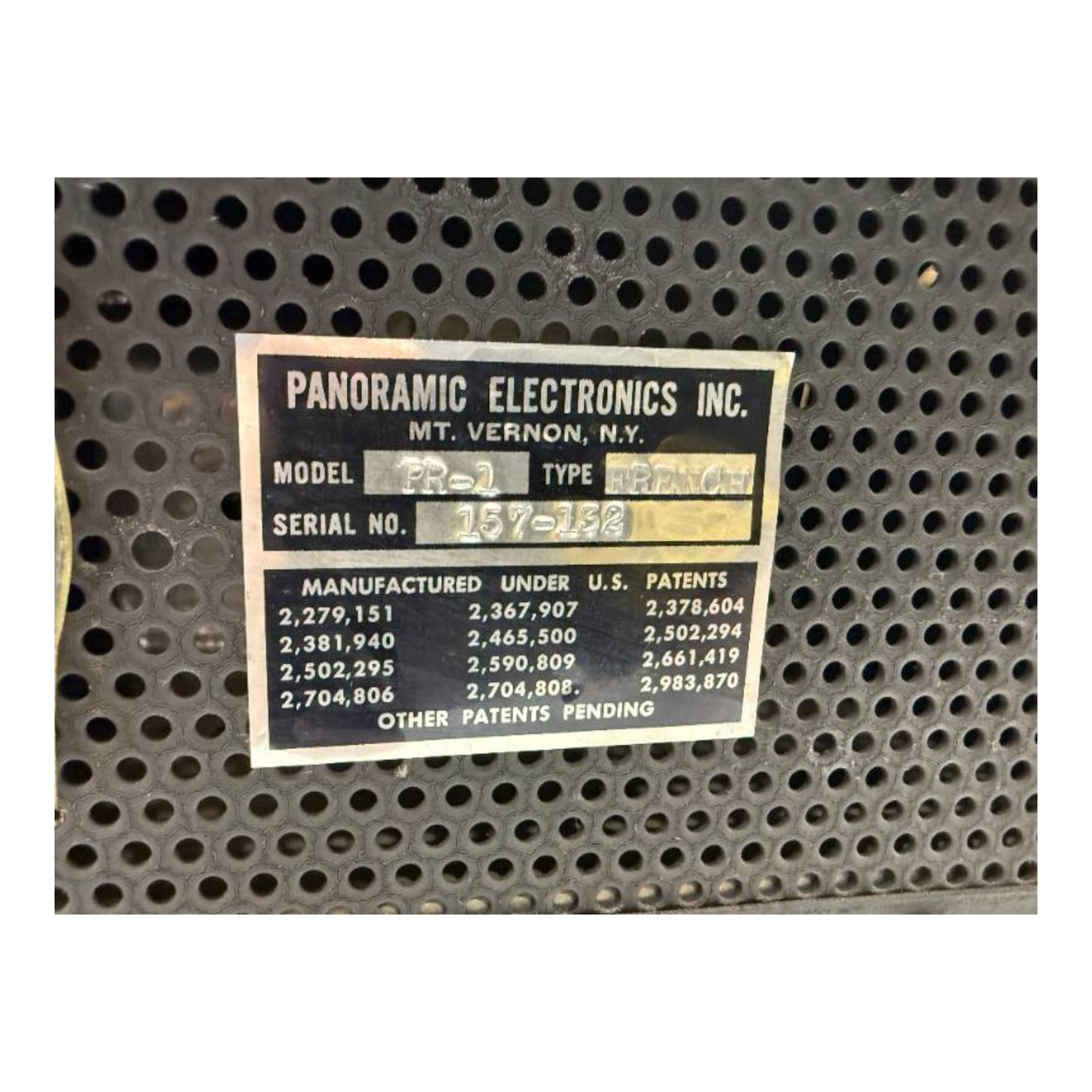 Vintage 1950s Panoramic Panadaptor PR-1 Spectrum Analyzer Industrial Display