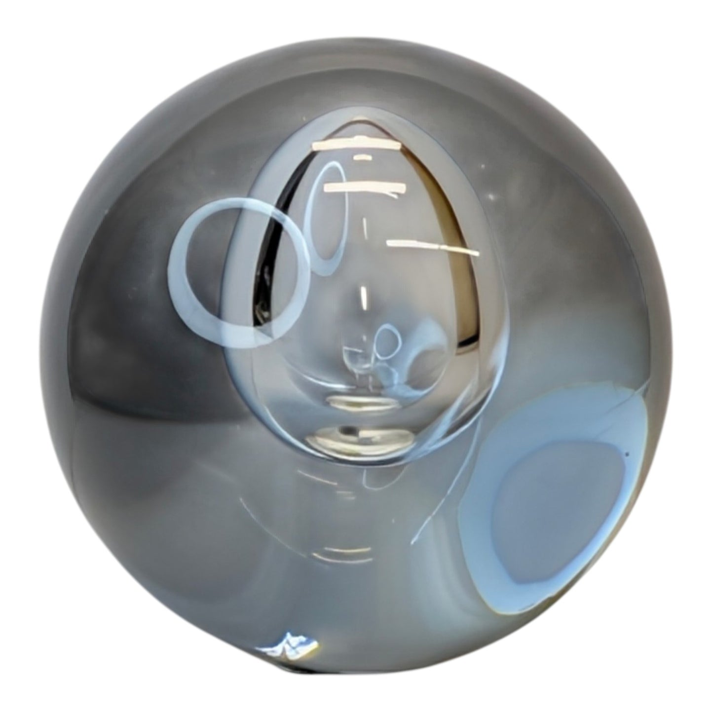 Vintage Orrefors Vicke Lindstrand 'Wish to the Moon' Art Glass Paperweight P 3697-121 MCM Swedish Crystal
