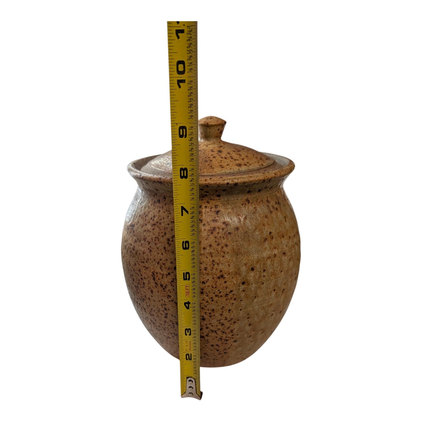 Vintage Warren MacKenzie Signed Studio Pottery Lidded Jar, Mid-Century Modern Stoneware Canister, Minnesota Leach-Hamada Tradition