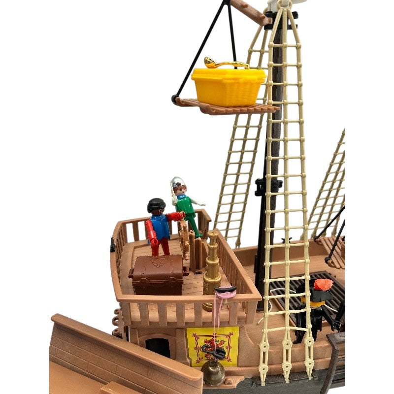 Vintage 1978 Playmobil 3550 Schaper Pirate Ship Set w/ Original Box Incomplete 70s Toy Galleon