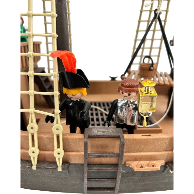 Vintage 1978 Playmobil 3550 Schaper Pirate Ship Set w/ Original Box Incomplete 70s Toy Galleon
