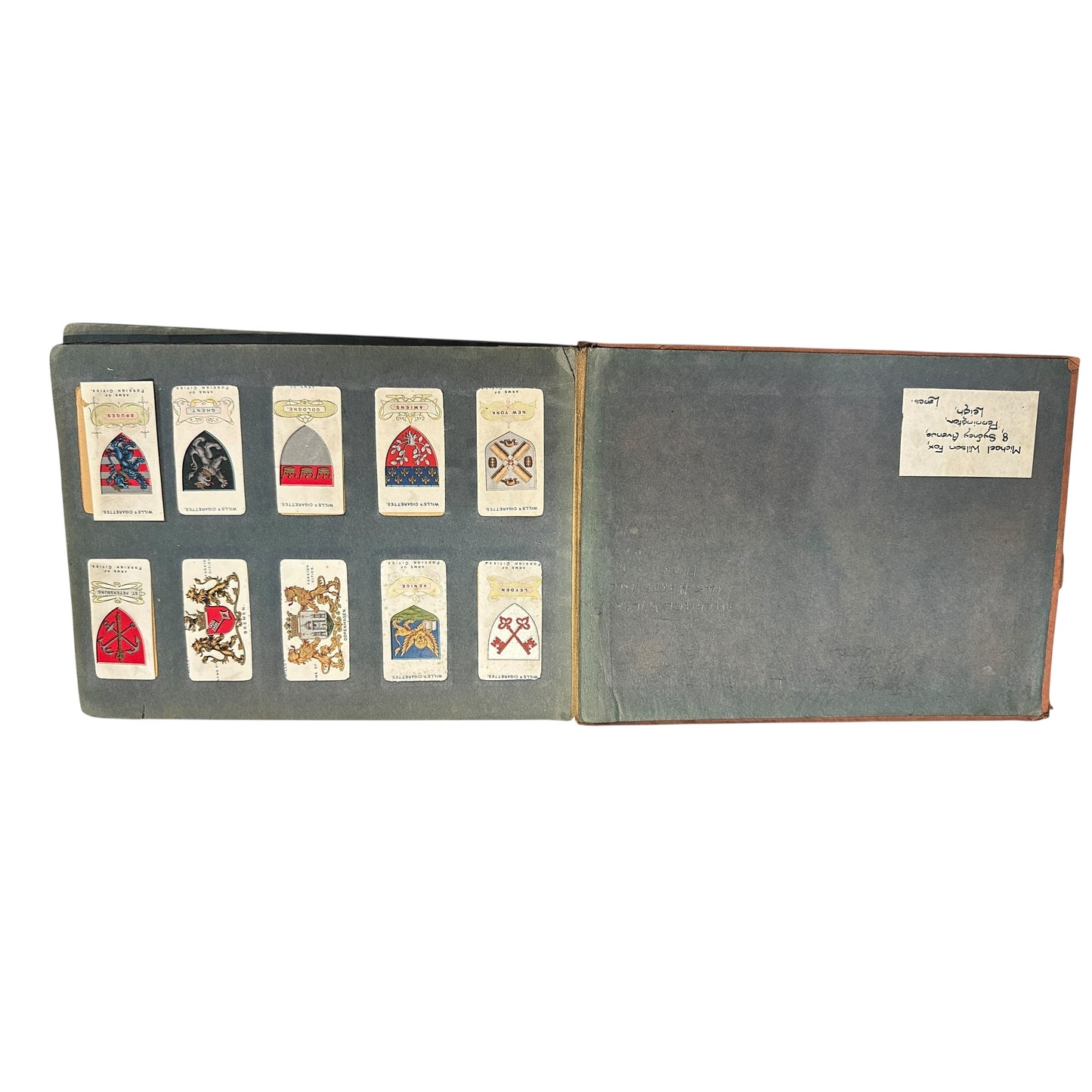 Antique Wills's Cigarette Card Album with RARE 1912 First Aid Medical Set, Edwardian British Ephemera Collector's Book