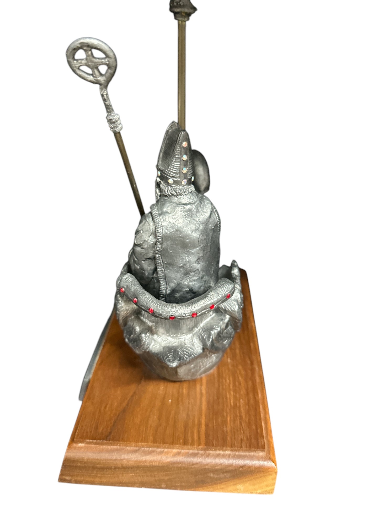Vintage 1992 Michael Ricker Pewter Sculpture "A Christmas Ride" LE St. Nicholas Swan Boat Figurine