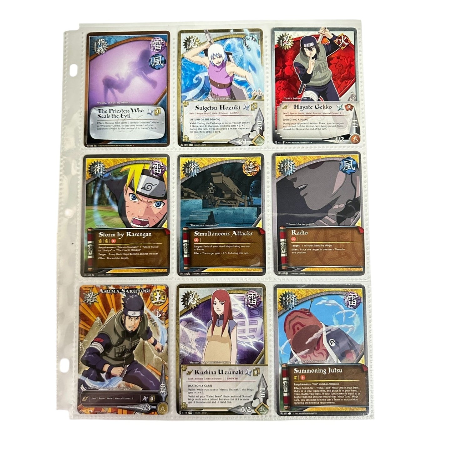 Asuma Sarutobi Super Rare Foil N-1501 Naruto CCG Card Lot Vintage Bandai