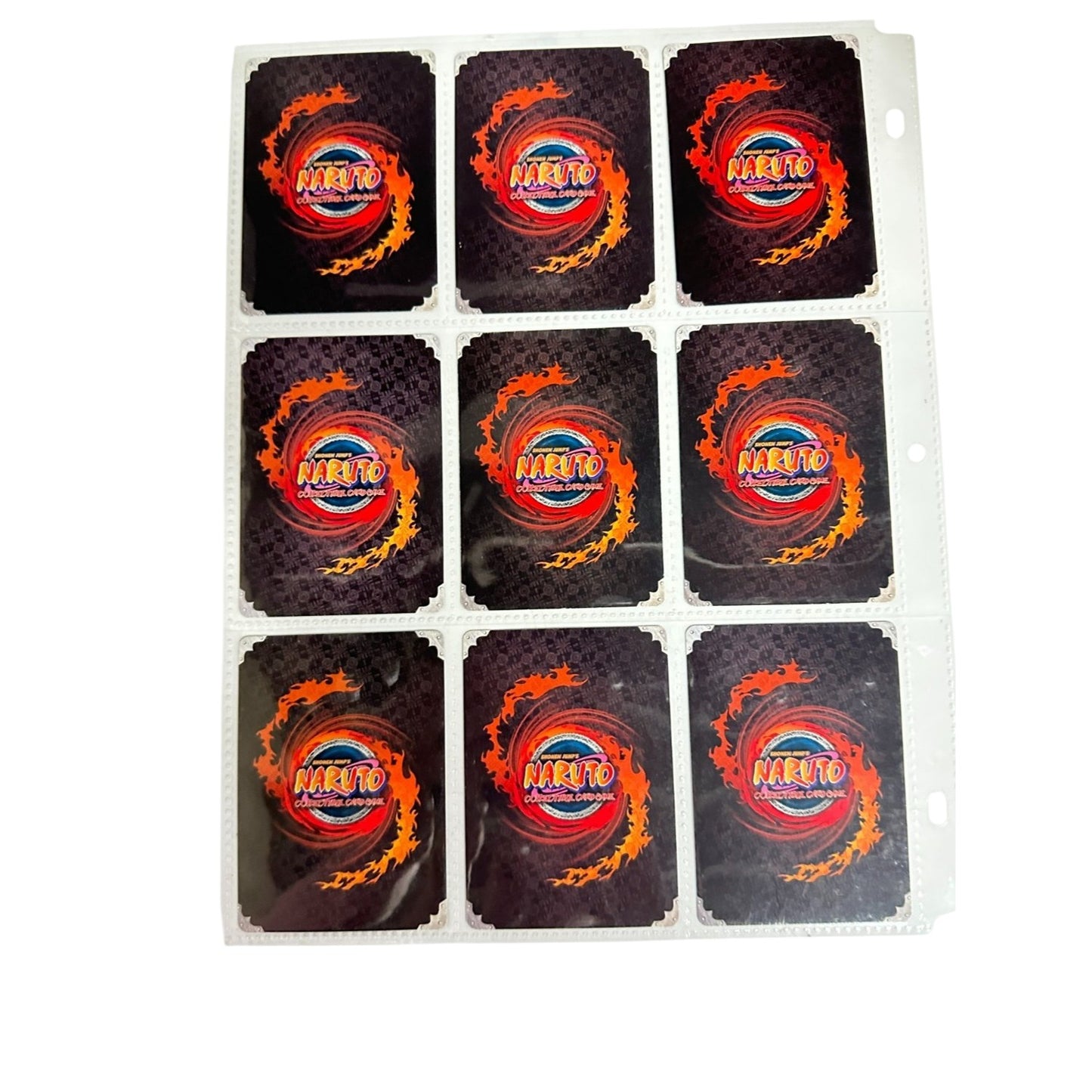 Vintage 2000s Naruto CCG Card Lot (9) Leaf Village Shinobi & Jutsu NM