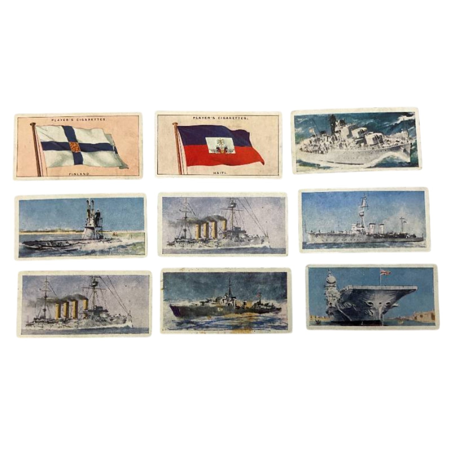 1920s-60s Naval History Card Lot Player's & Lyons Tea
