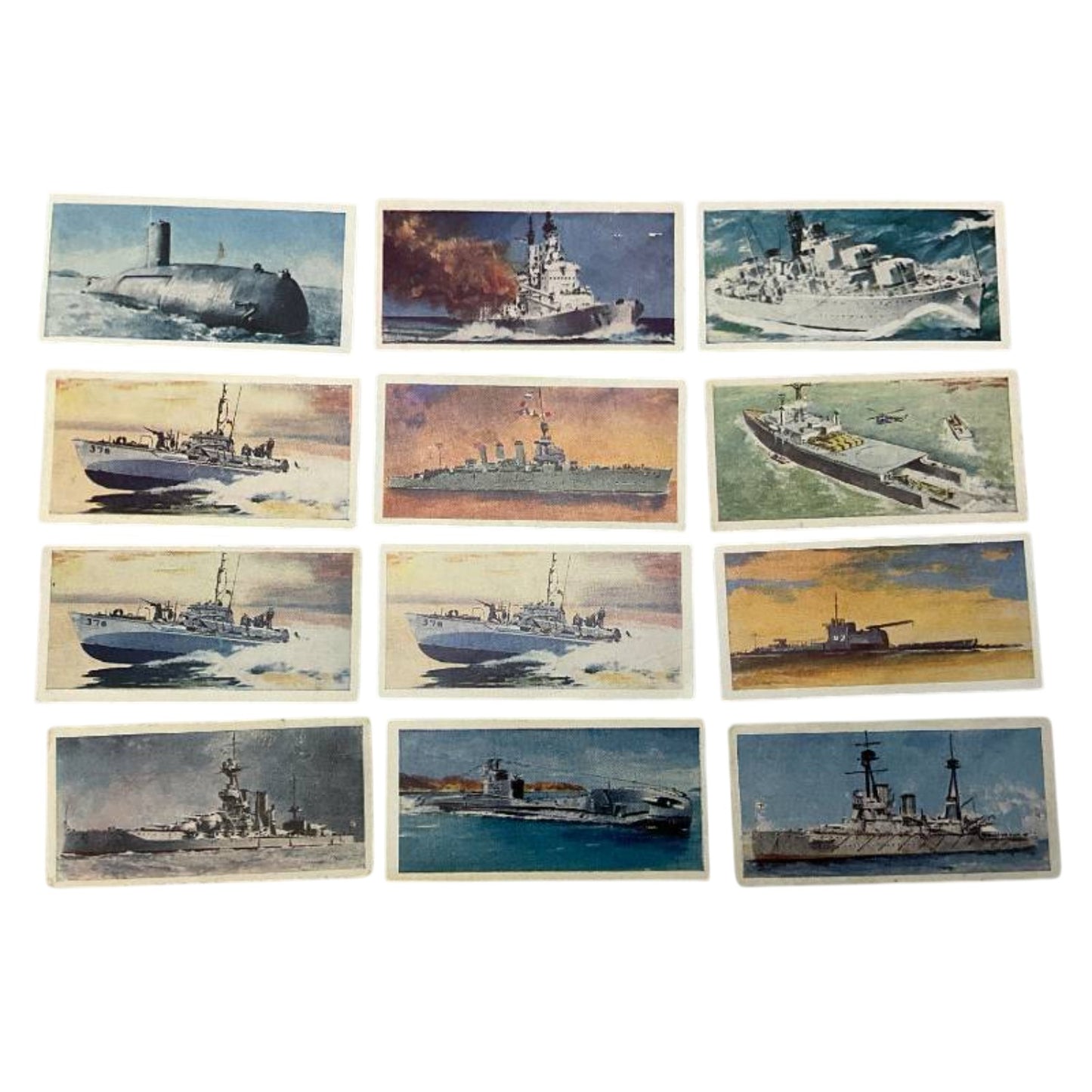 Vintage 1962 Lyons Tea HMS Royal Navy Ship Cards (Lot of 13)