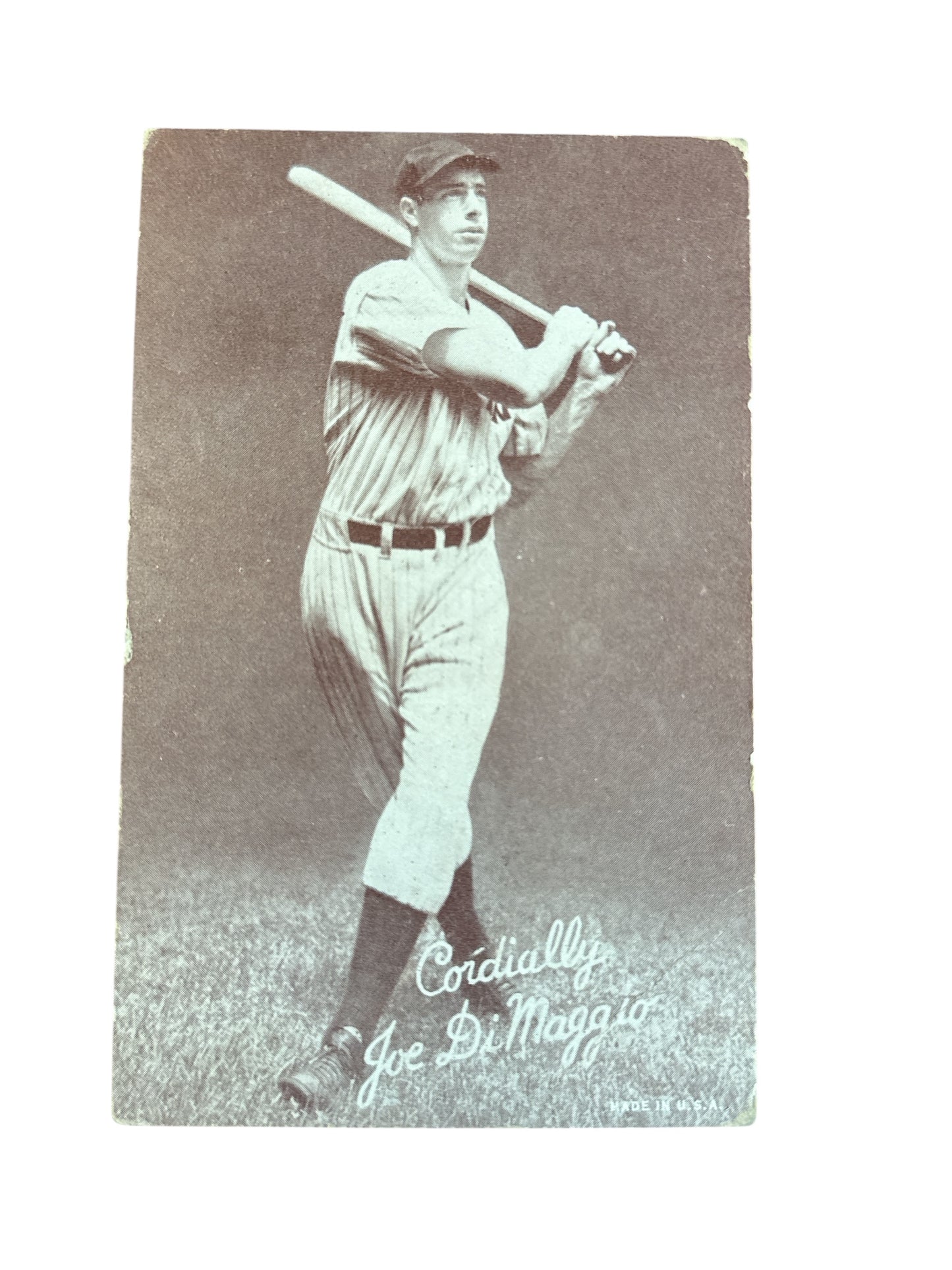 1936 R312 Joe DiMaggio Rookie Card Sepia Tone Vintage Baseball