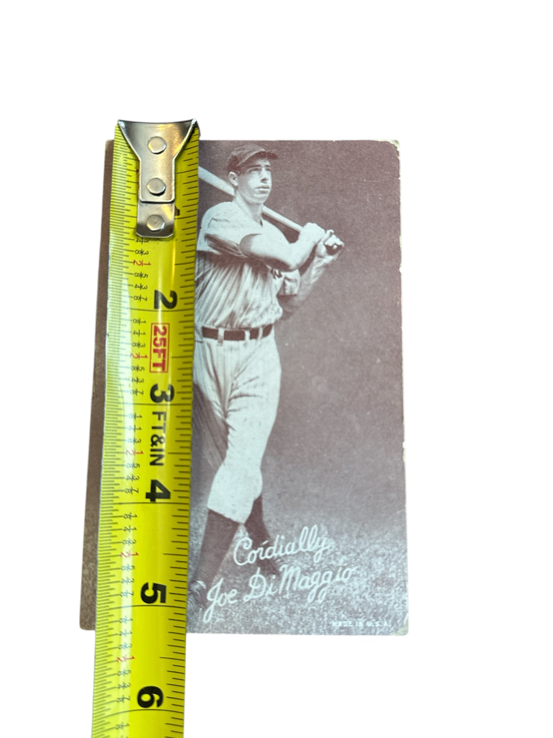 1936 R312 Joe DiMaggio Rookie Card Sepia Tone Vintage Baseball