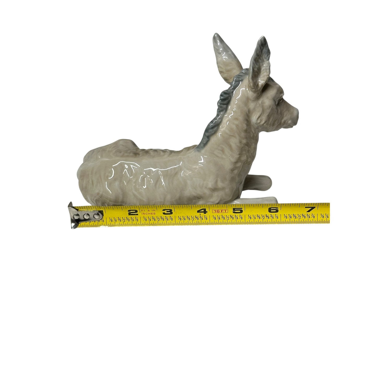 Vintage NAO by Lladró Lying Donkey Figurine #013 Porcelain Made in Spain