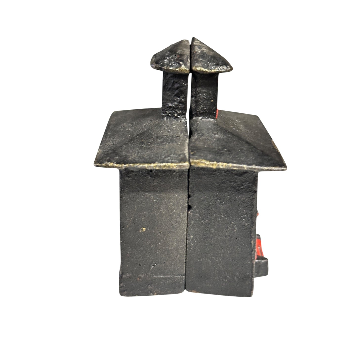 Antique Cast Iron Pagoda Still Bank Chinoiserie Architectural c. 1920s