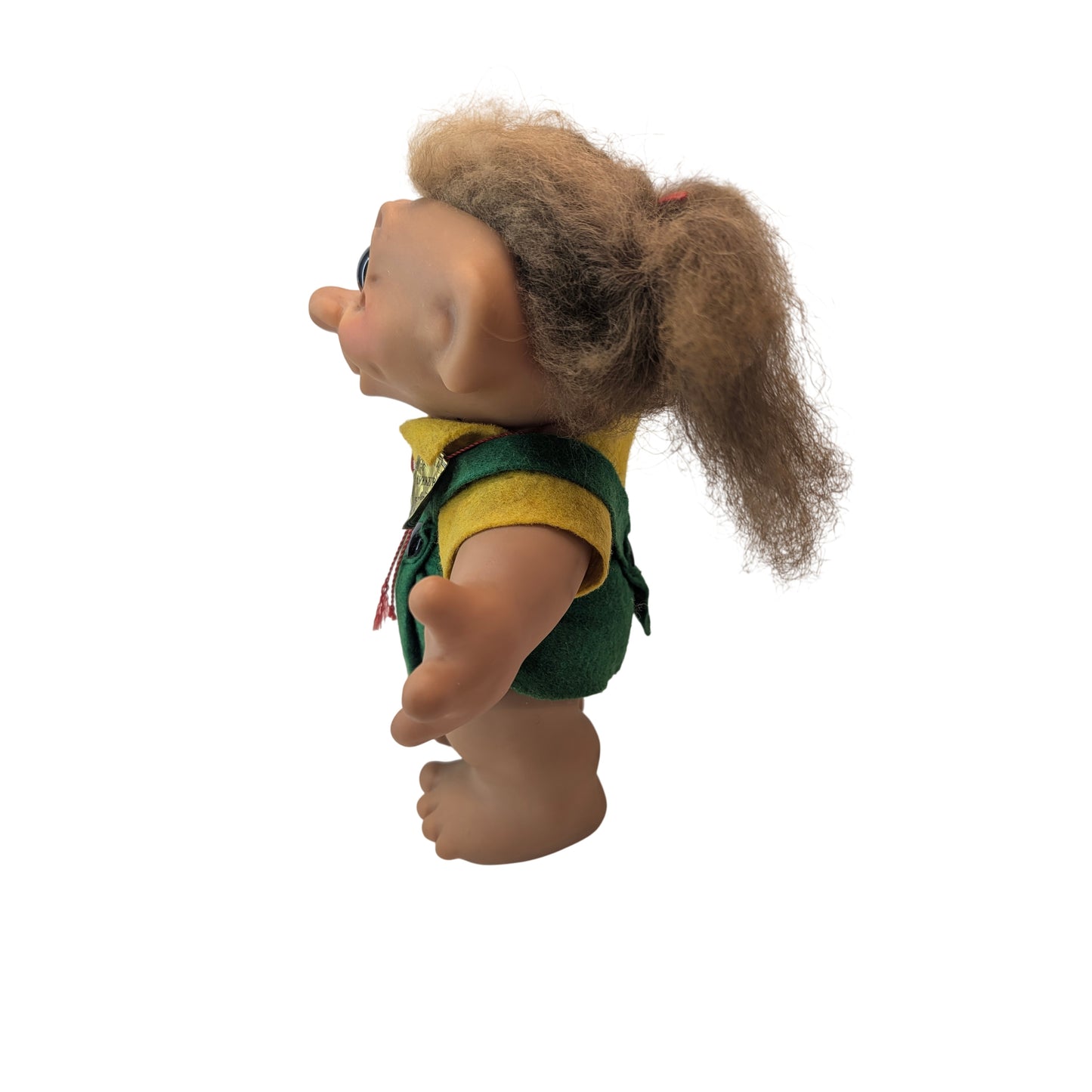 Vintage 1960s Dam Lykketrold Troll Doll 8.5" Original Tag Made in Denmark
