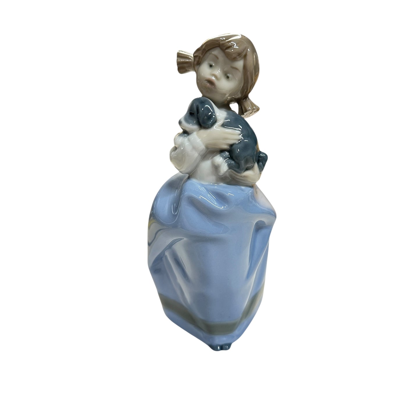Vintage Lladró #4566 'My Puppy' Girl with Dog Porcelain Figurine Made in Spain