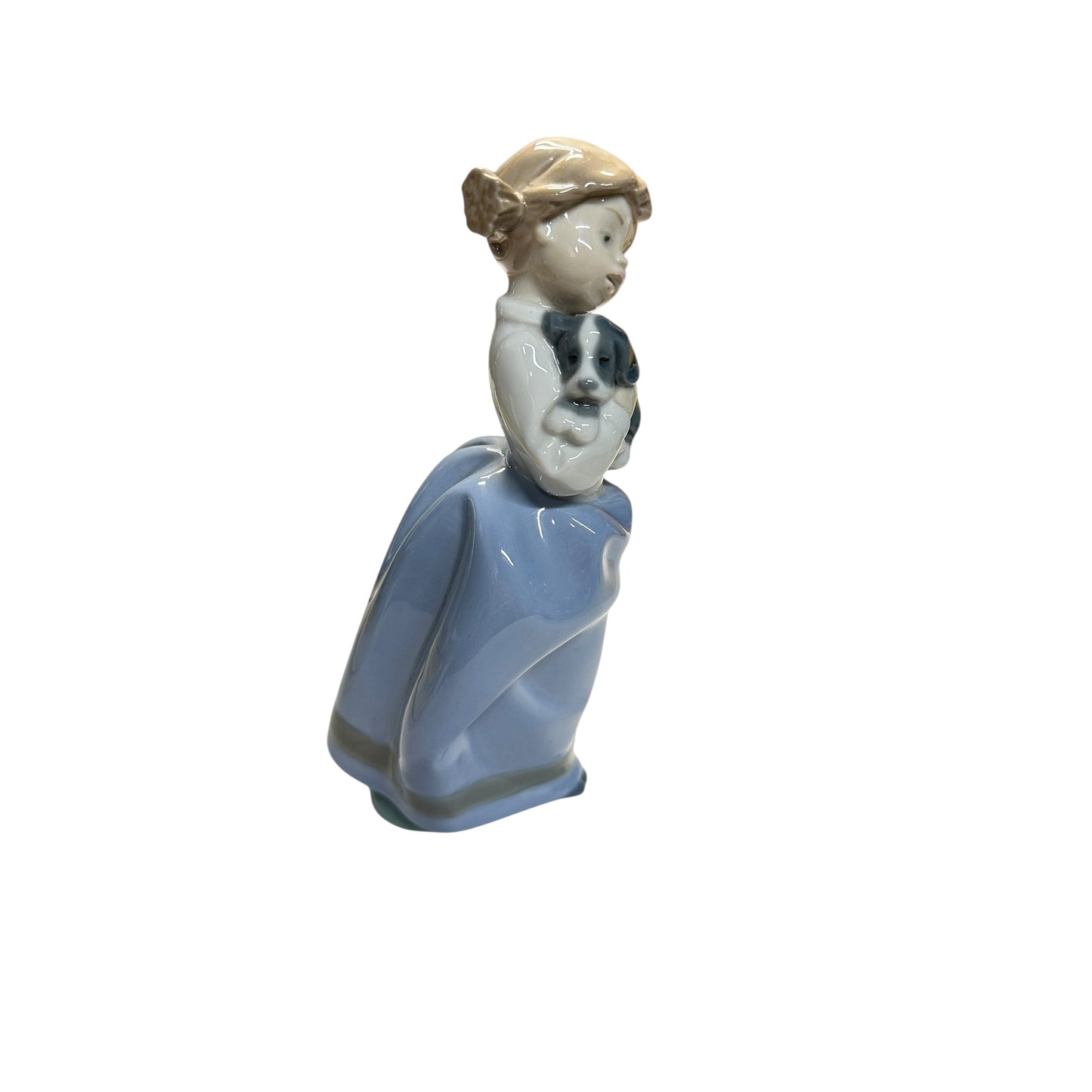 Vintage Lladró #4566 'My Puppy' Girl with Dog Porcelain Figurine Made in Spain