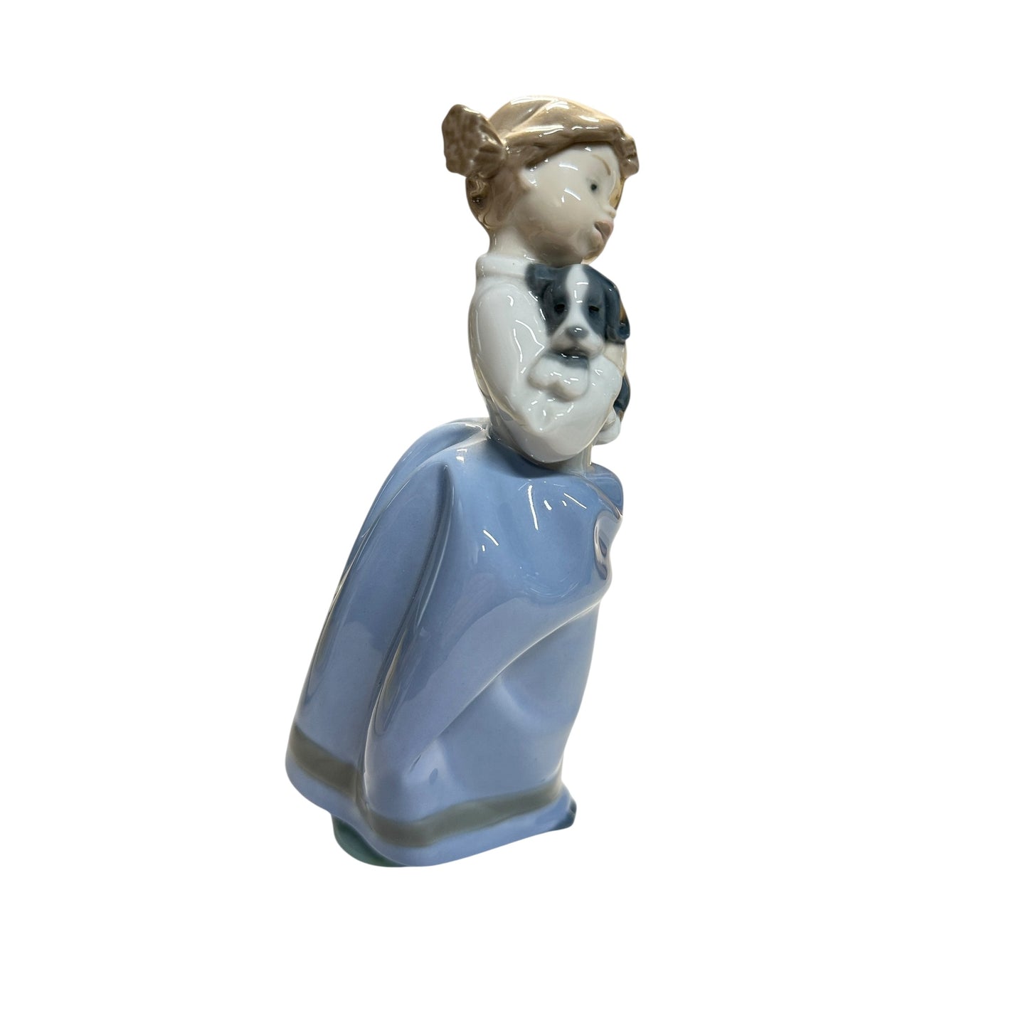 Vintage Lladró #4566 'My Puppy' Girl with Dog Porcelain Figurine Made in Spain