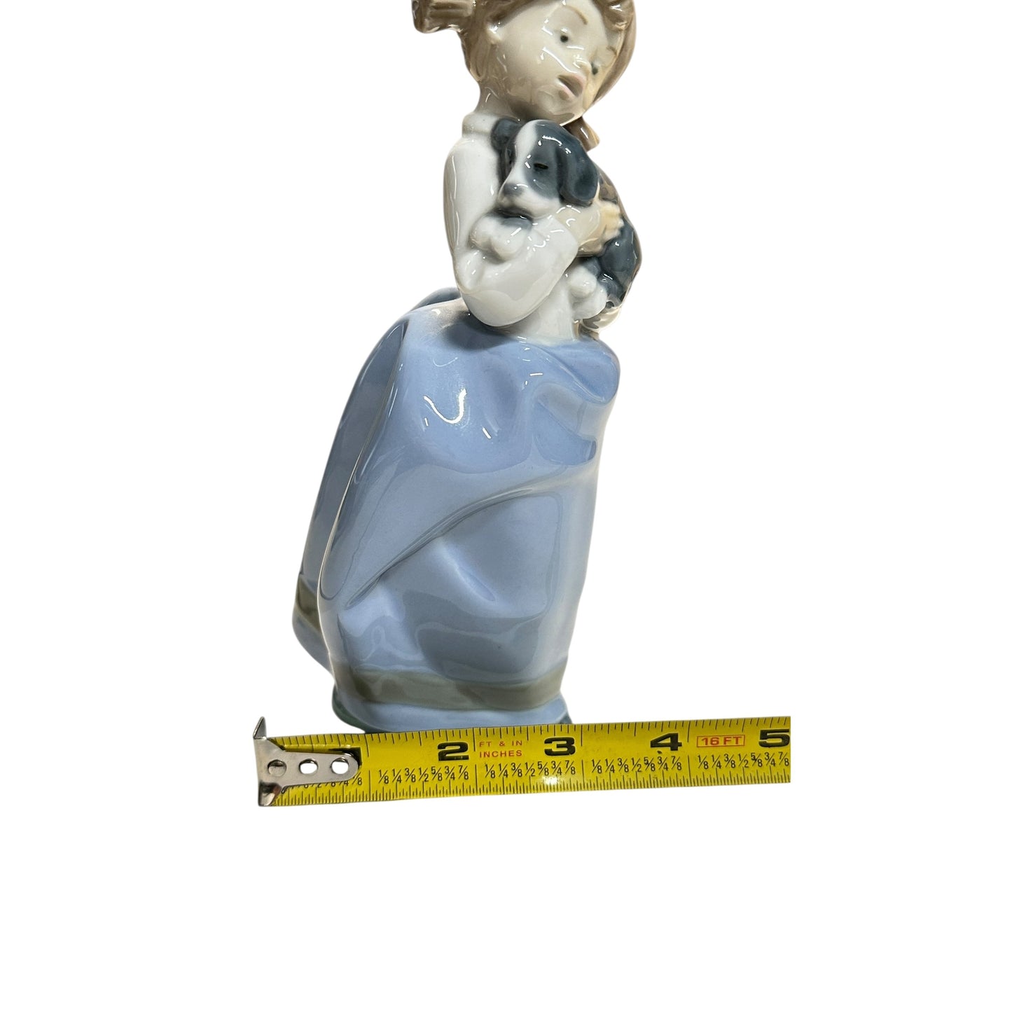 Vintage Lladró #4566 'My Puppy' Girl with Dog Porcelain Figurine Made in Spain