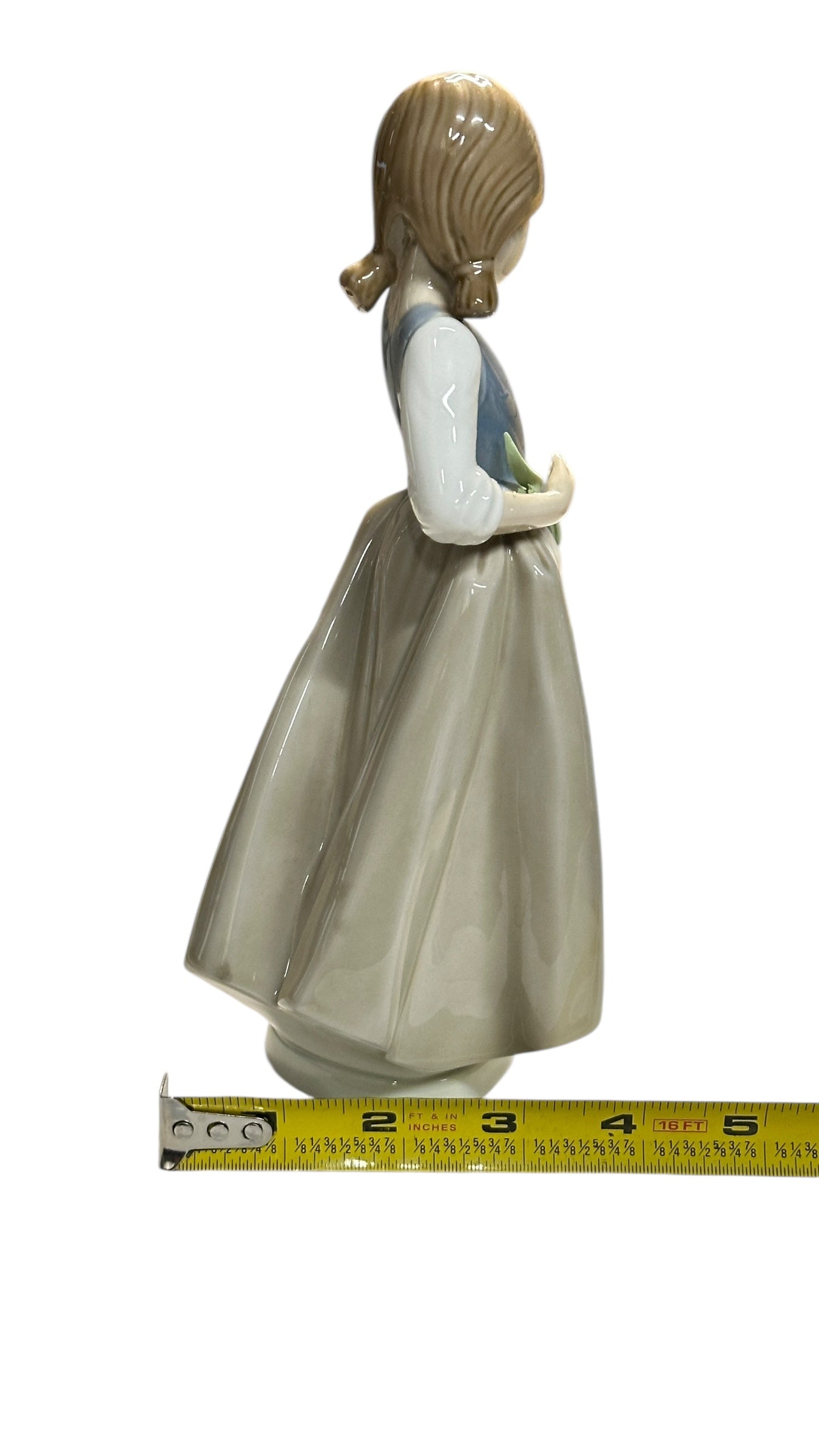 Vintage NAO by Lladró Girl & Puppy Porcelain Figurine #214 Hand Made in Spain