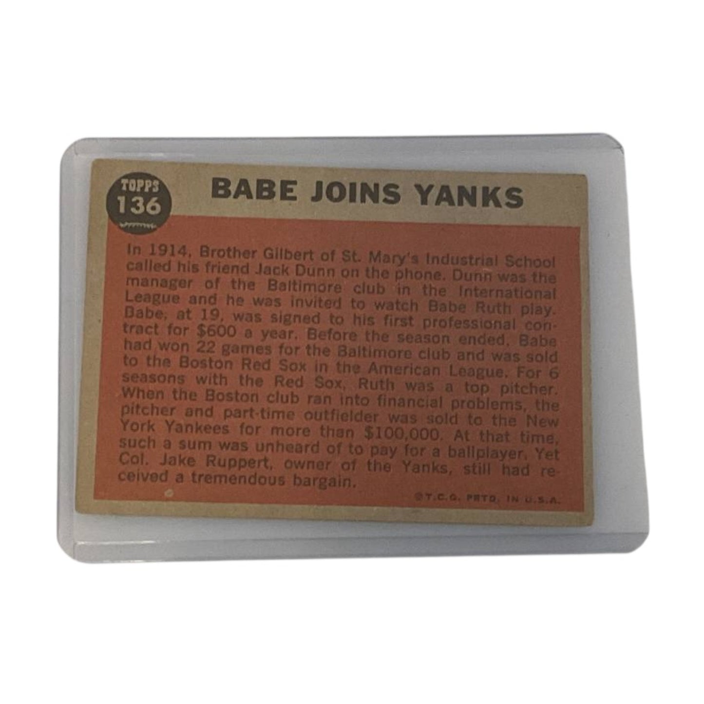 1962 Topps Babe Ruth Special Lot of 3 Cards #135-137 Vintage Baseball