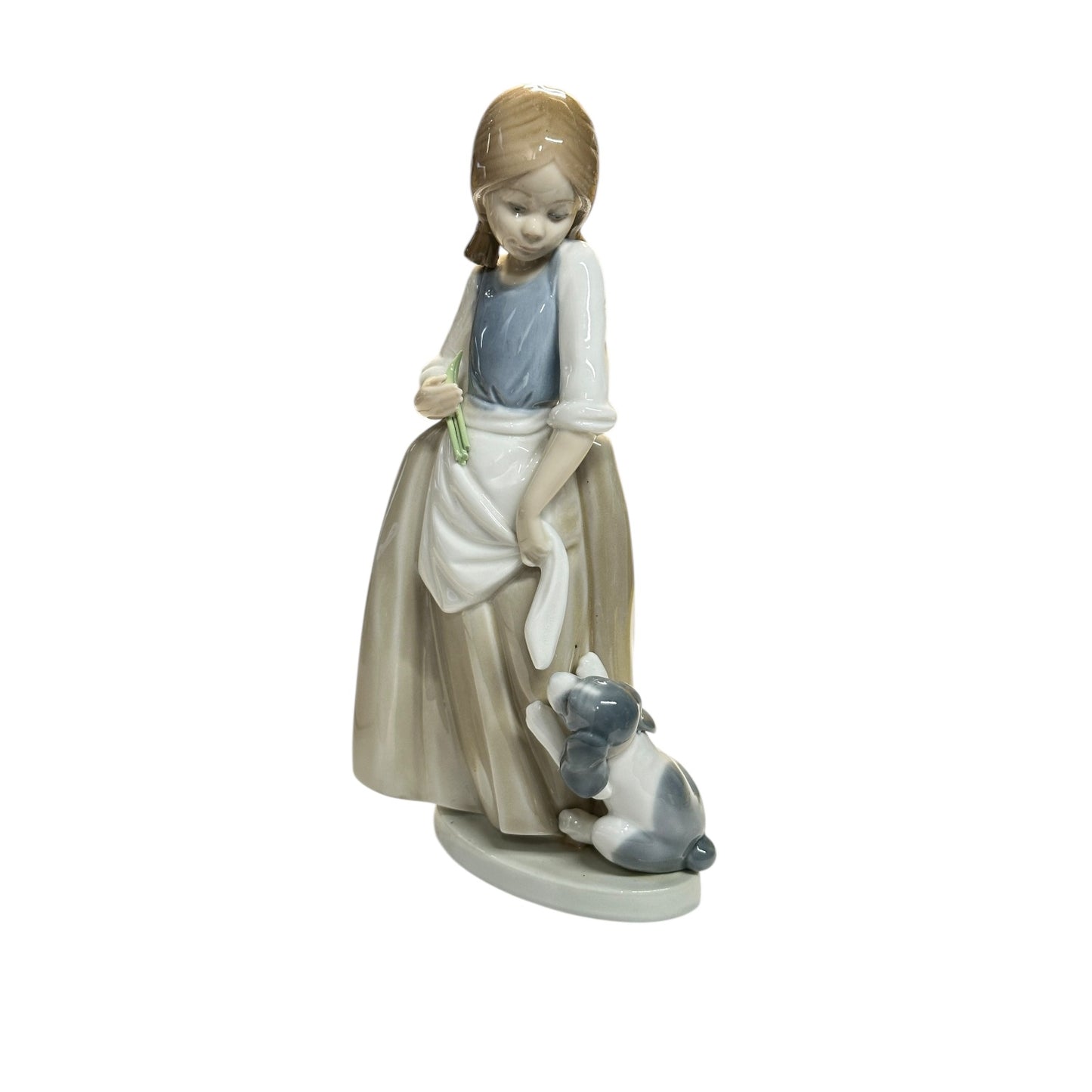 Vintage Lladró 5239 Playful Puppy Figurine by Juan Huerta Made in Spain