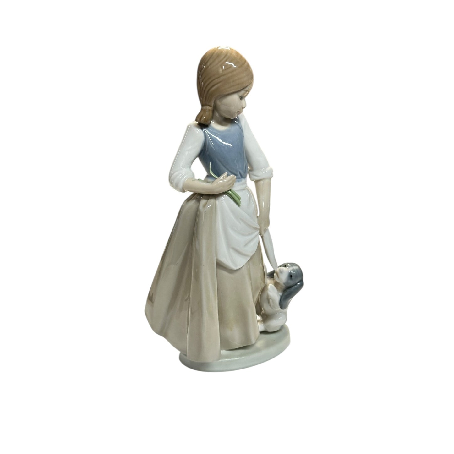Vintage Lladró 5239 Playful Puppy Figurine by Juan Huerta Made in Spain