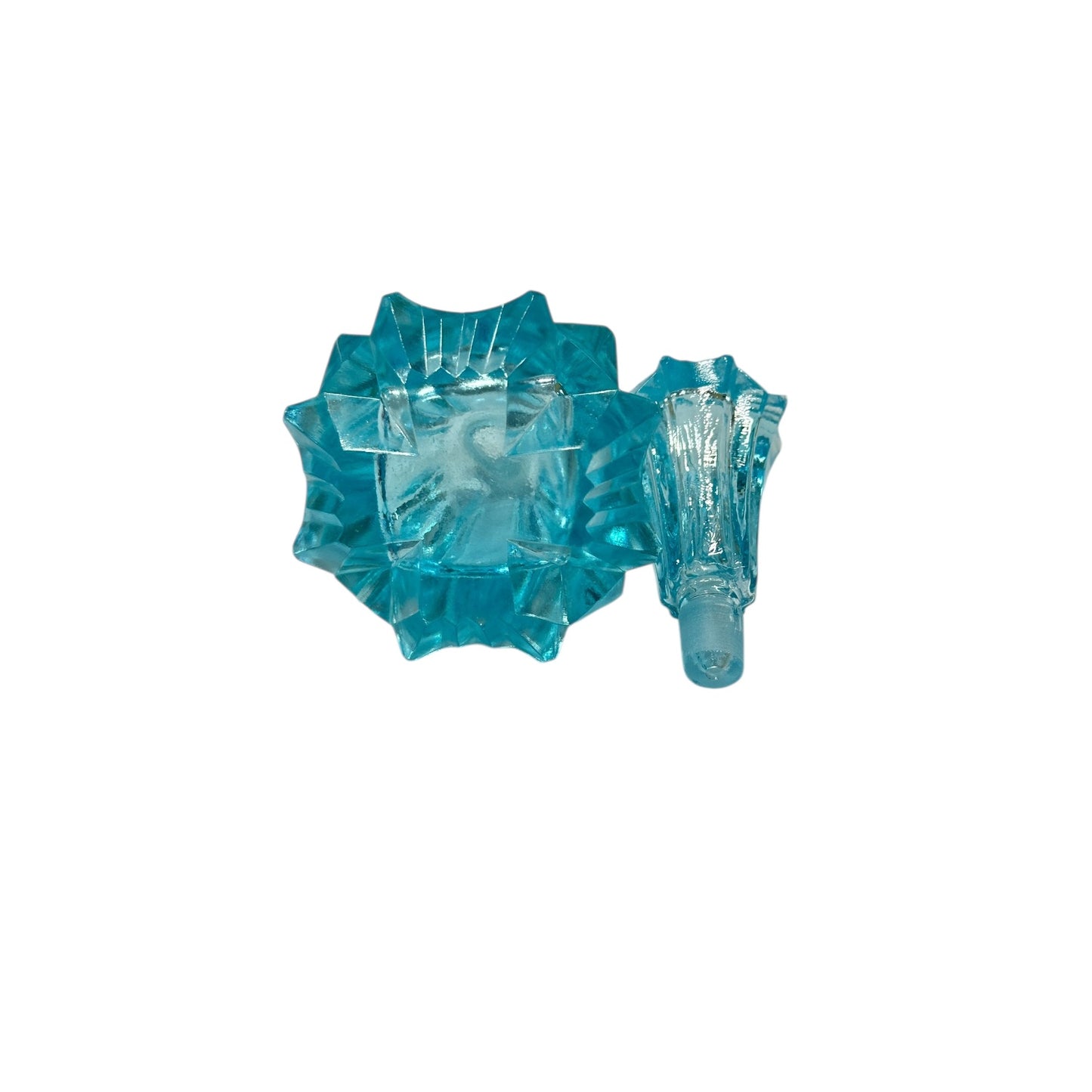 Curated Vintage Perfume Bottle & Vanity Tray Set | Hollywood Regency Art Glass