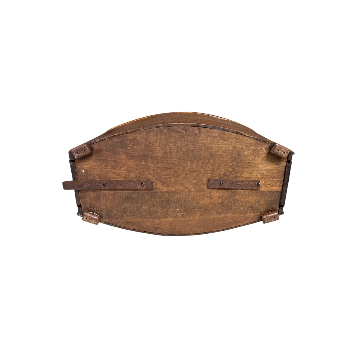 Vintage Colonial Oak Wall Box with Drawer | Rustic Farmhouse Storage Caddy