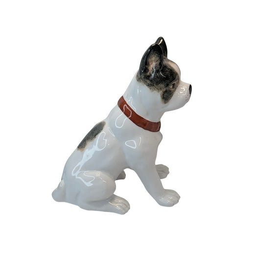 Vintage Chelsea House Ceramic French Bulldog Figurine 8.5" Mantle Dog Statue
