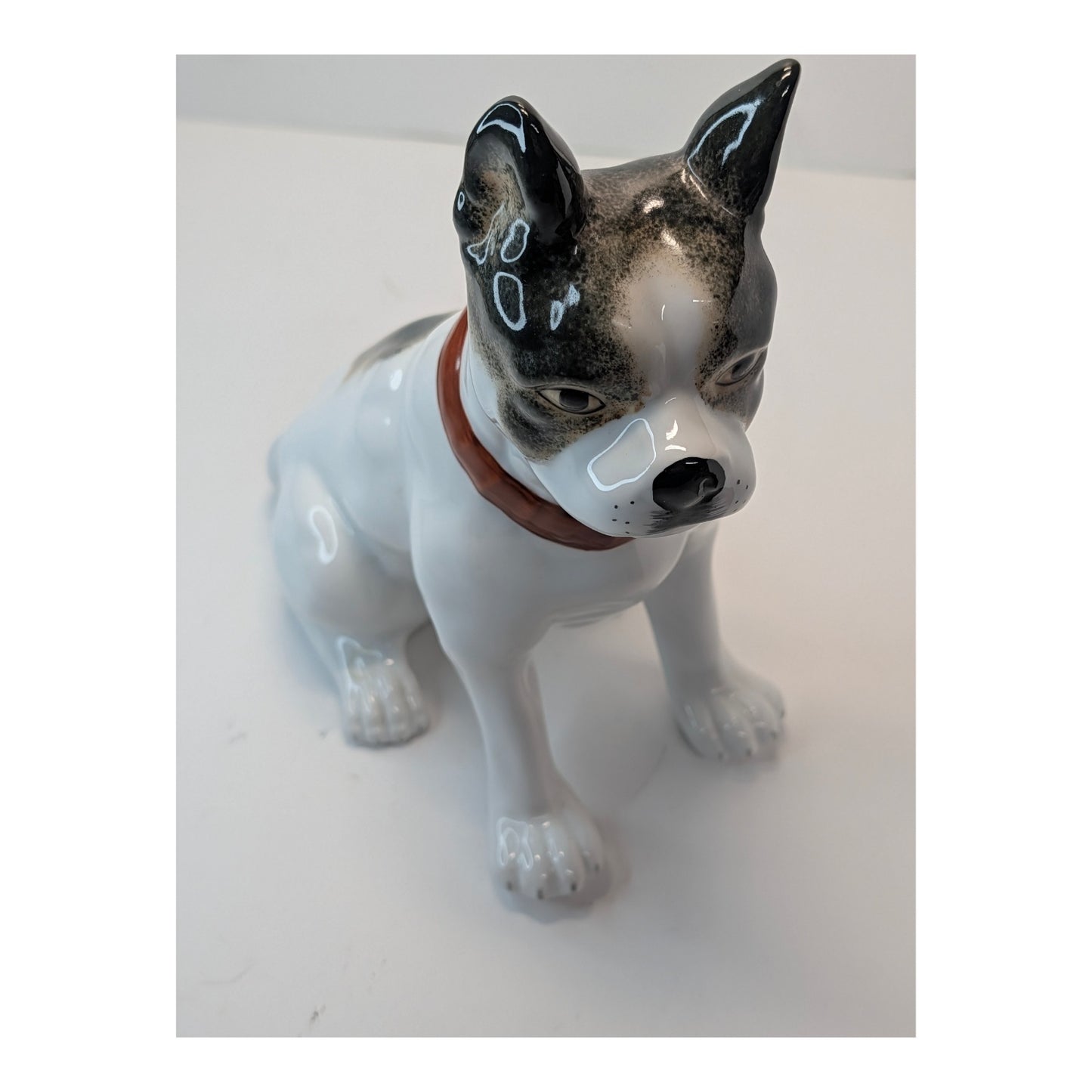 Vintage Chelsea House Ceramic French Bulldog Figurine 8.5" Mantle Dog Statue