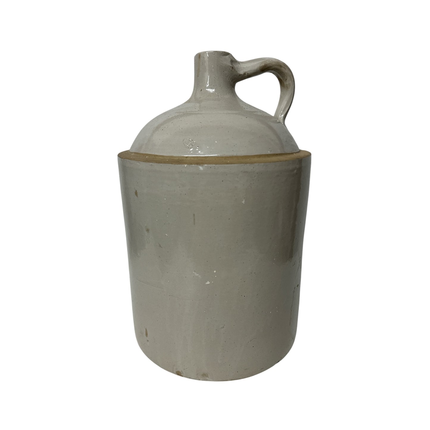 Antique Red Wing 5 Gallon Stoneware Crock Jug, Cobalt Wing Logo