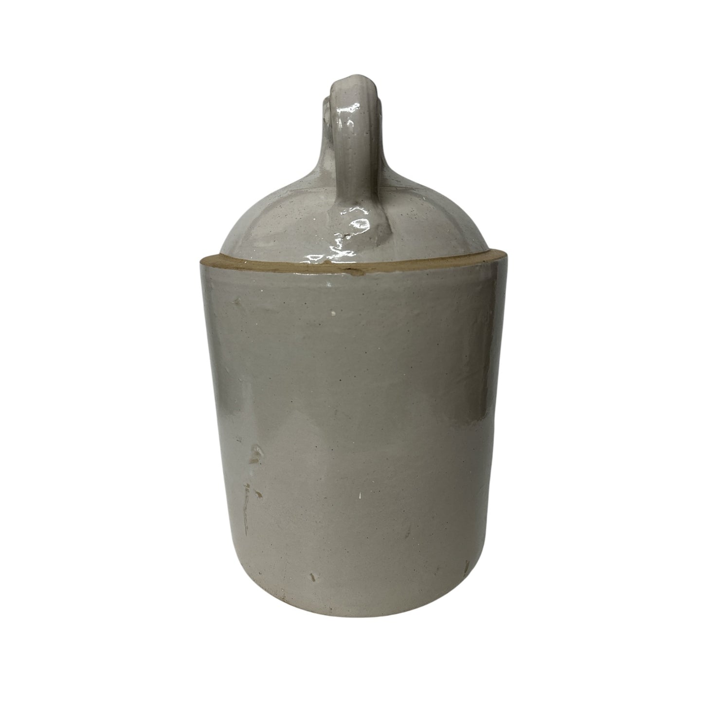 Antique Red Wing 5 Gallon Stoneware Crock Jug, Cobalt Wing Logo