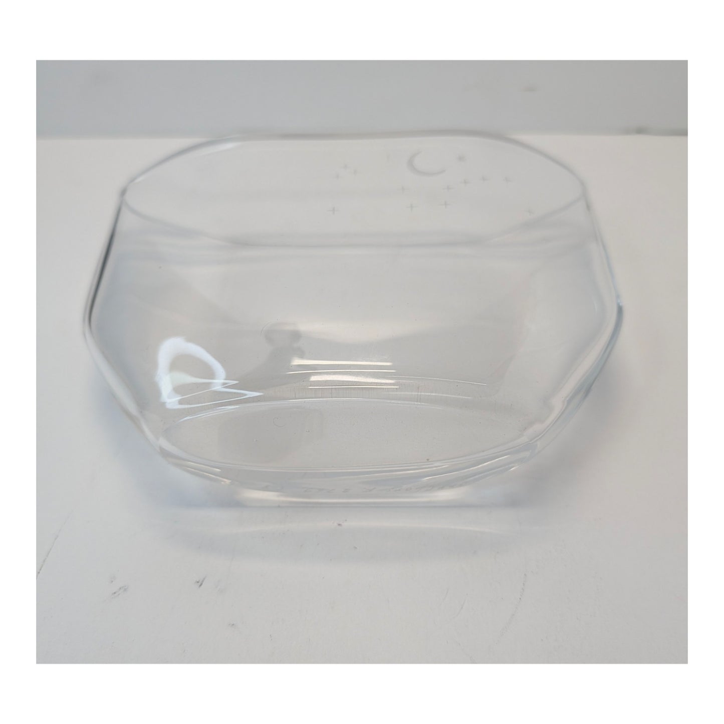 Kosta Boda Starlight Etched Crystal Bowl by Göran Wärff, Swedish Art Glass
