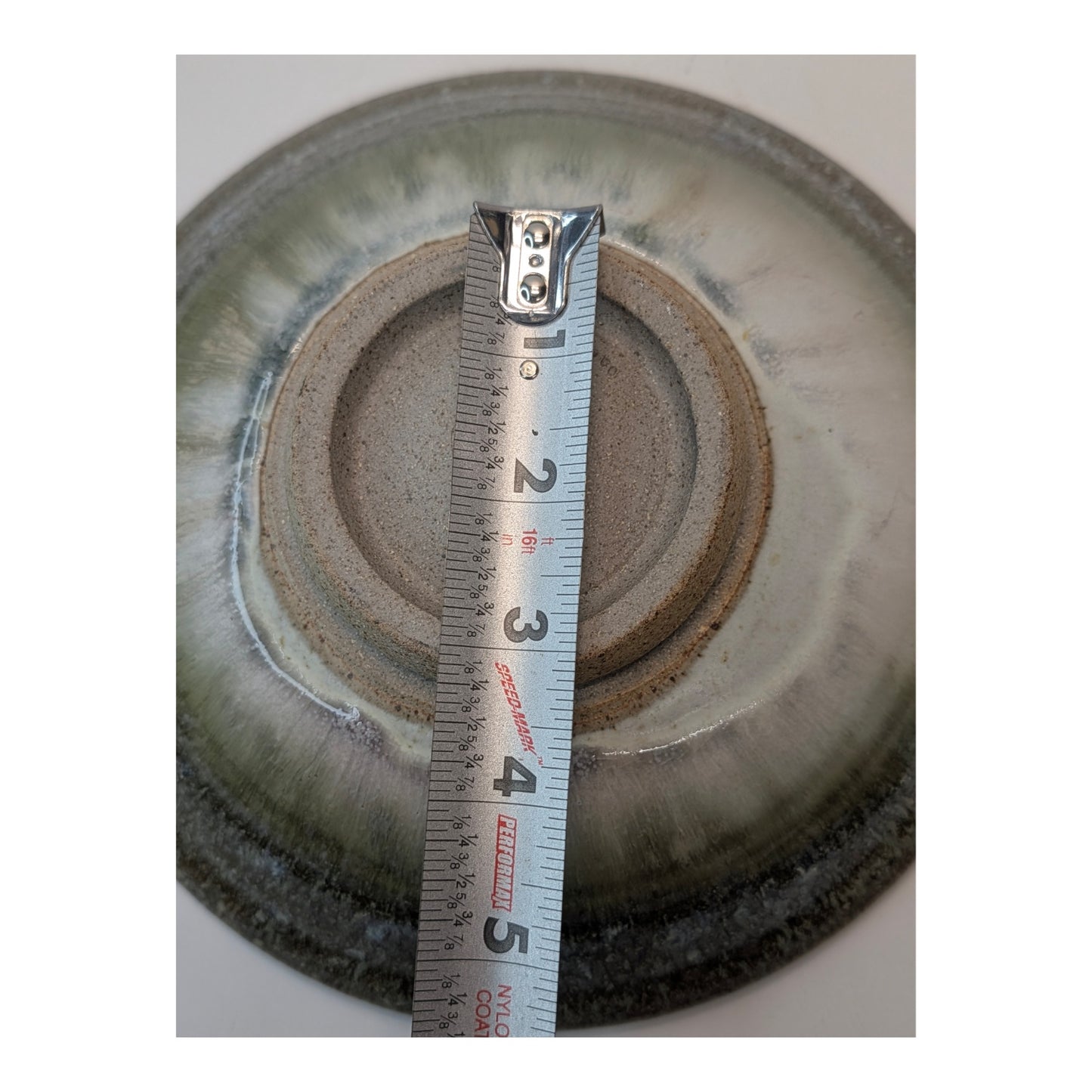 Vintage Artisan Studio Pottery Bowl Hand Thrown Reactive Glaze Centerpiece 8.75"