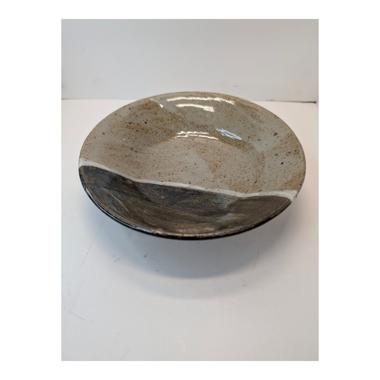 Vintage 1978 Studio Pottery Bowls Set of 3 Two-Tone Glaze Signed