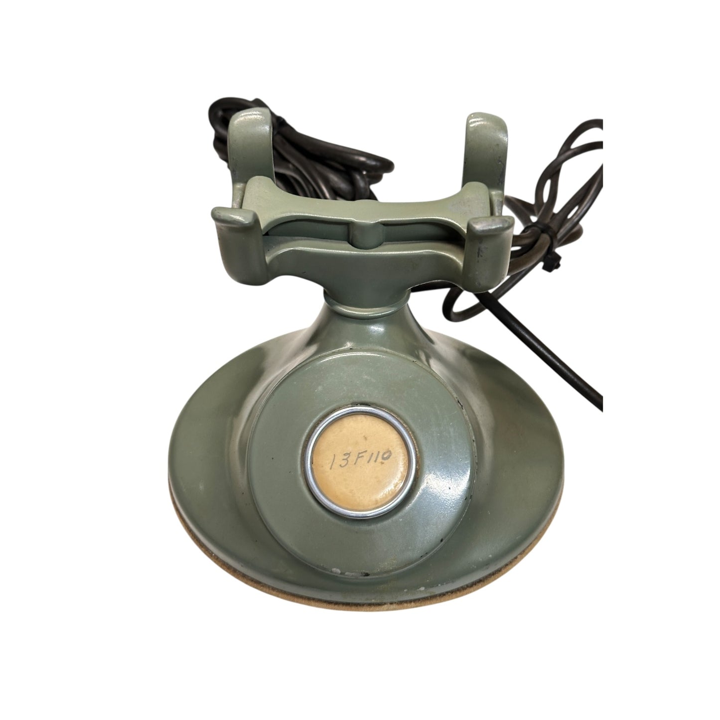 Vintage 1950s Western Electric Bakelite Non-Dial Telephone, Olive Green