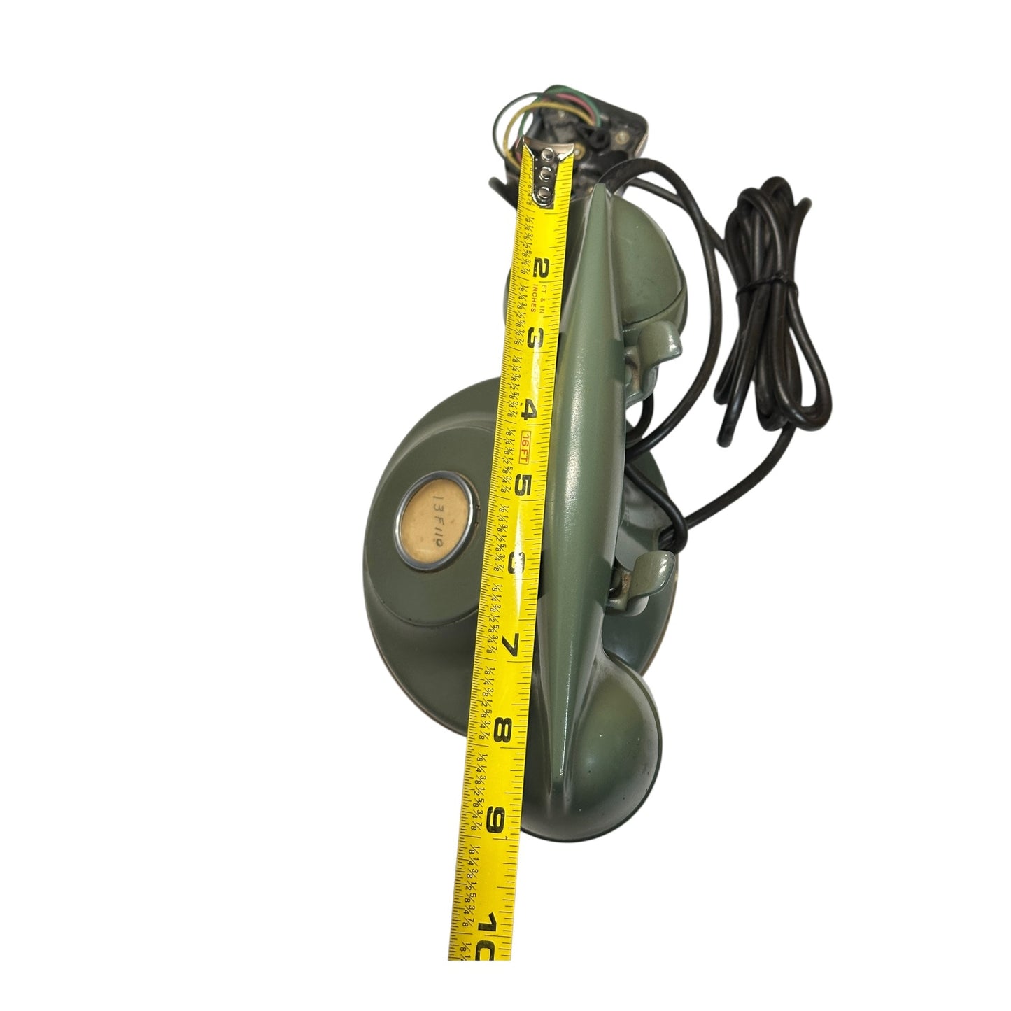 Vintage 1950s Western Electric Bakelite Non-Dial Telephone, Olive Green