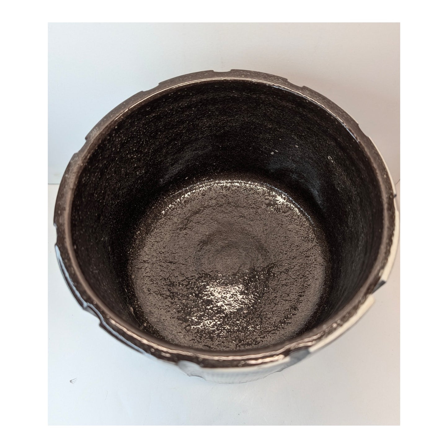 Robert Maxwell Tweed Glaze Pedestal Planter, Mid-Century California Pottery