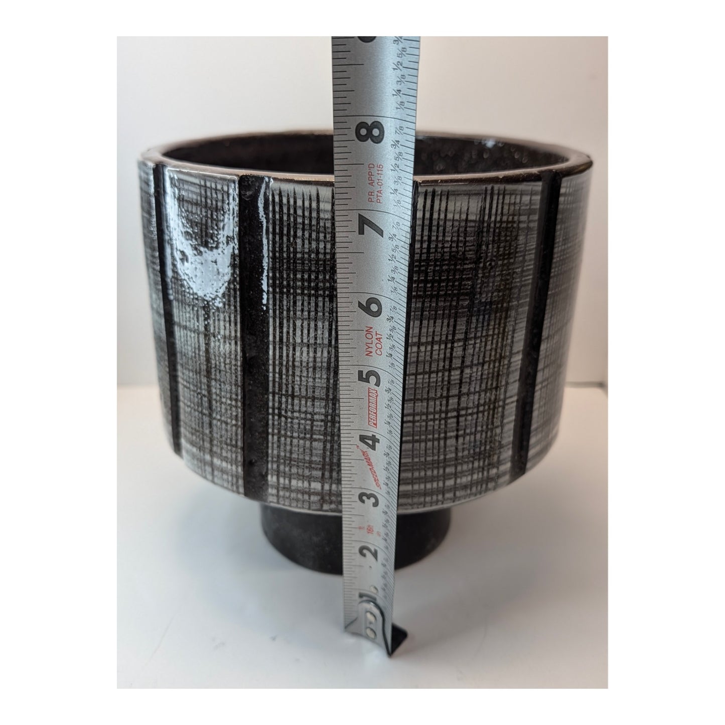 Robert Maxwell Tweed Glaze Pedestal Planter, Mid-Century California Pottery