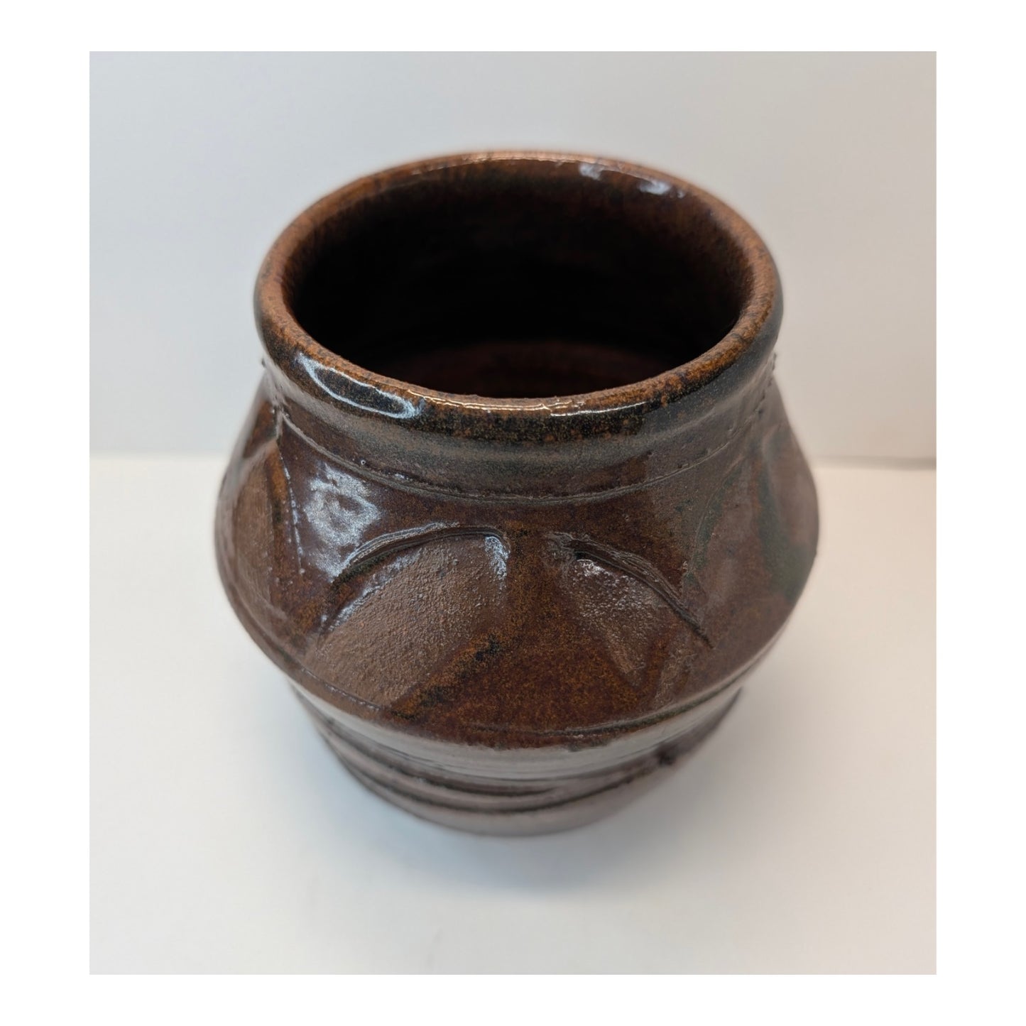 Signed Phil Rogers British Studio Pottery Stoneware Jar, Wabi Sabi