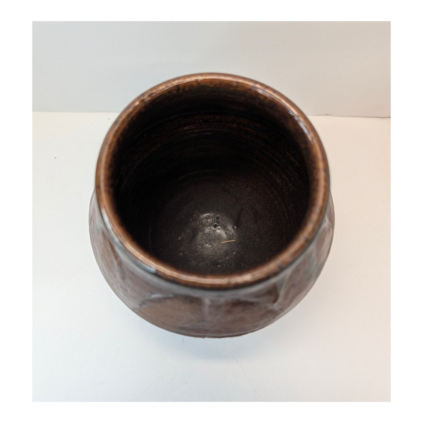 Signed Phil Rogers British Studio Pottery Stoneware Jar, Wabi Sabi