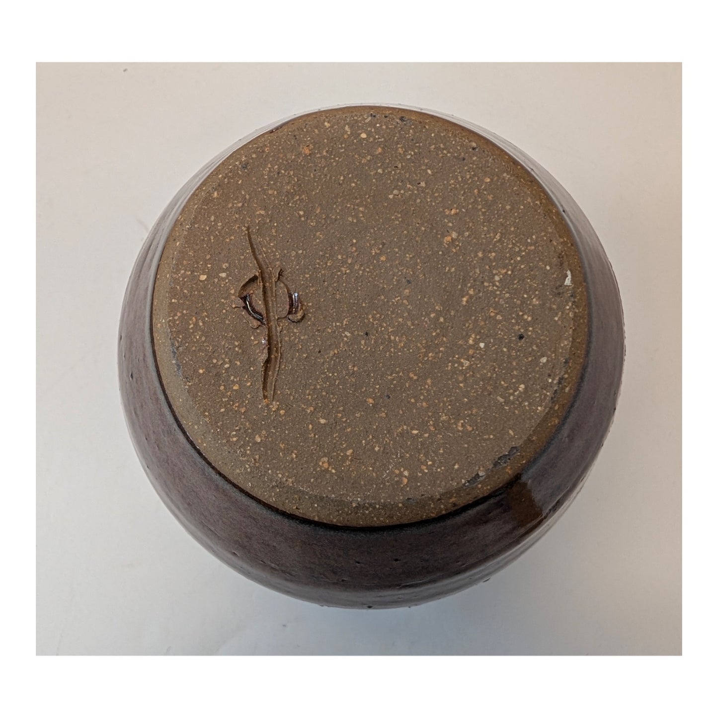 Signed Phil Rogers British Studio Pottery Stoneware Jar, Wabi Sabi