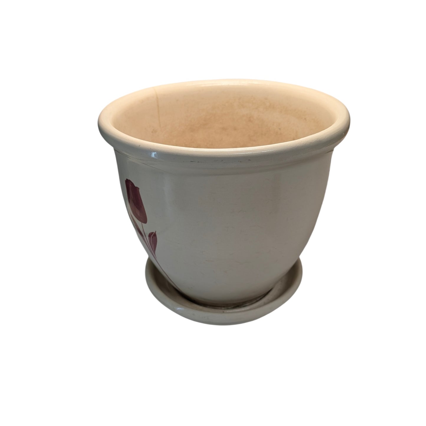 Vintage RRP Co. Tulip Stoneware Planter Pot Mid-Century Garden Decor