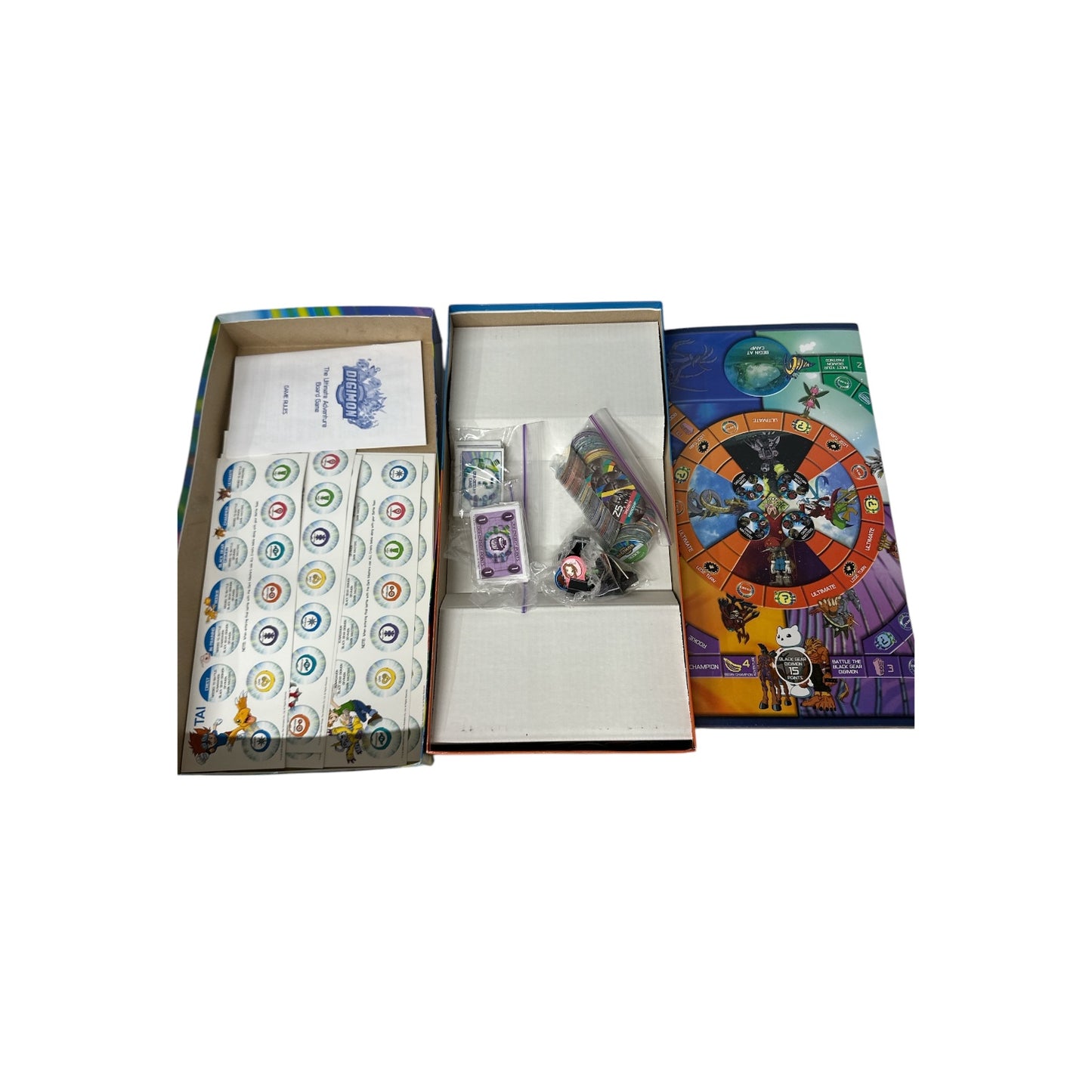 Vintage 1999 Digimon Adventure Board Game Complete Manley Toy Quest Collectible