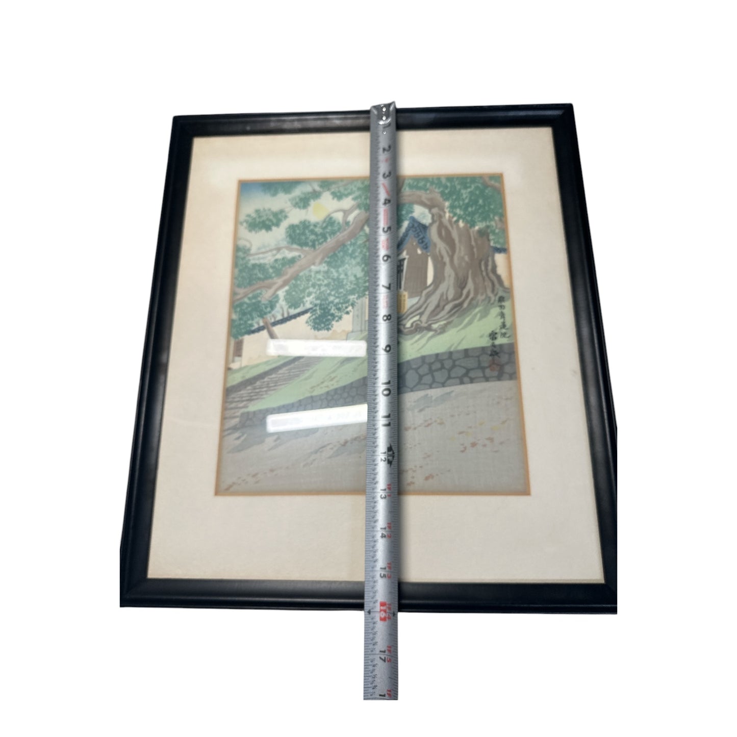 Tomikichiro Tokuriki Shoren-in Temple Japanese Woodblock Print, Mid-Century Art