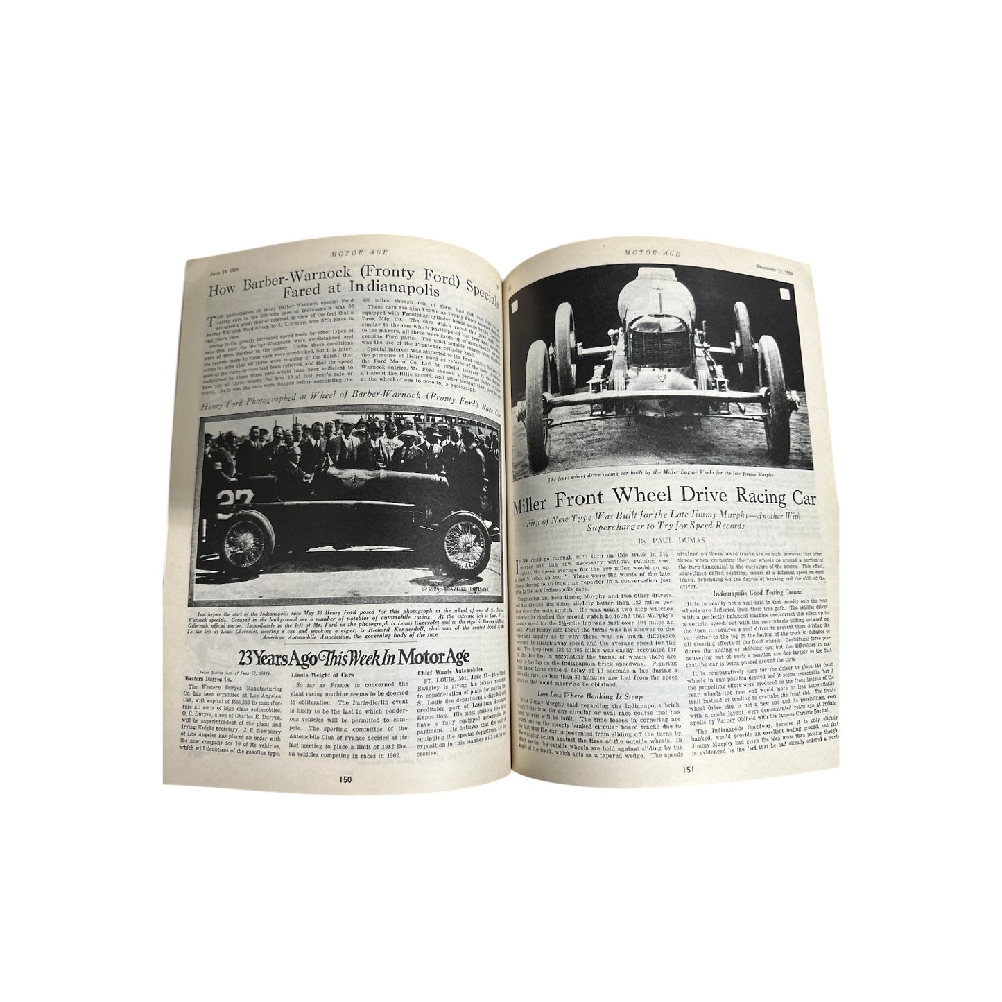 1946 Floyd Clymer Indianapolis 500 Race History Book | Vintage Auto Racing