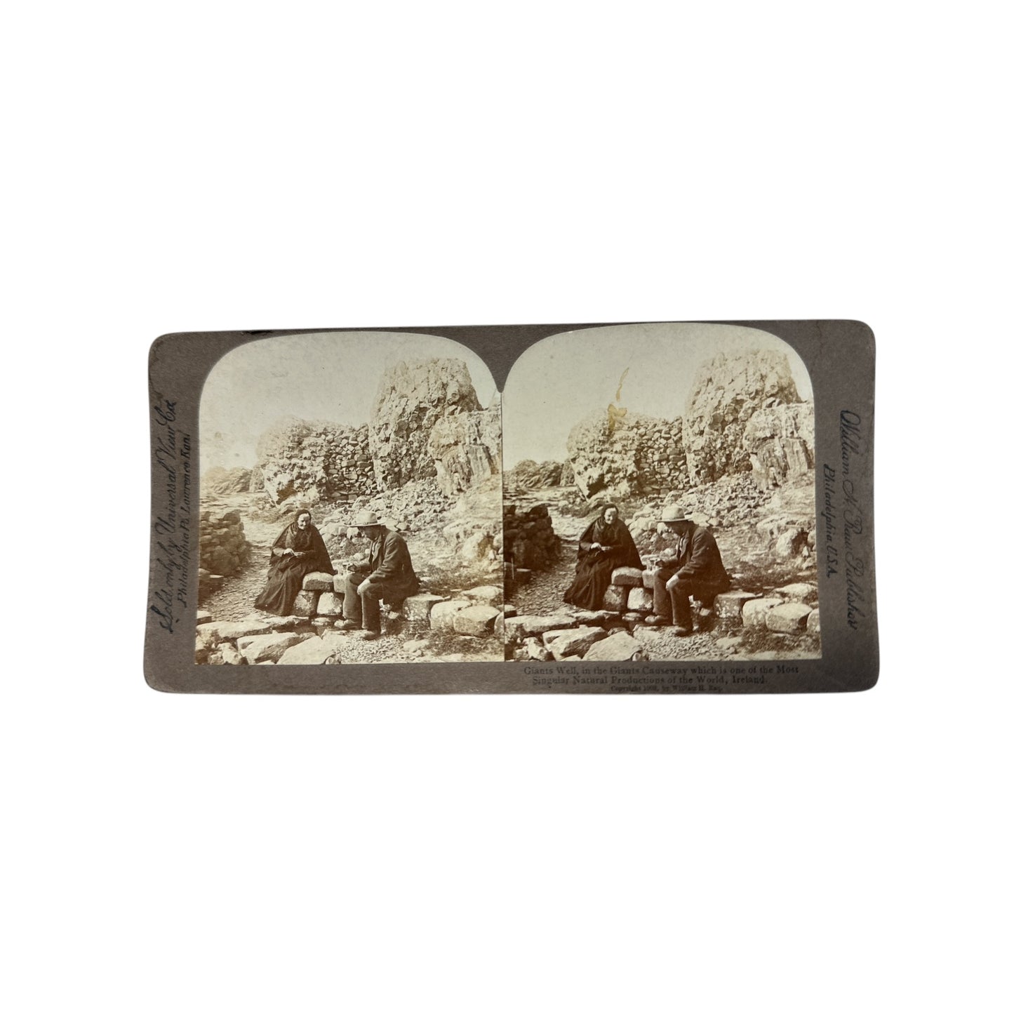 Lot of 6 Antique Stereoview Cards Wm. Rau Yosemite & London c. 1890