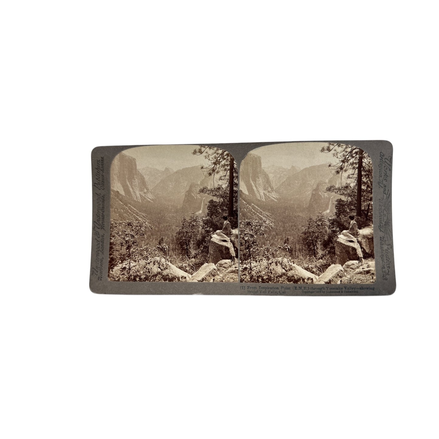 Lot of 6 Antique Stereoview Cards Wm. Rau Yosemite & London c. 1890