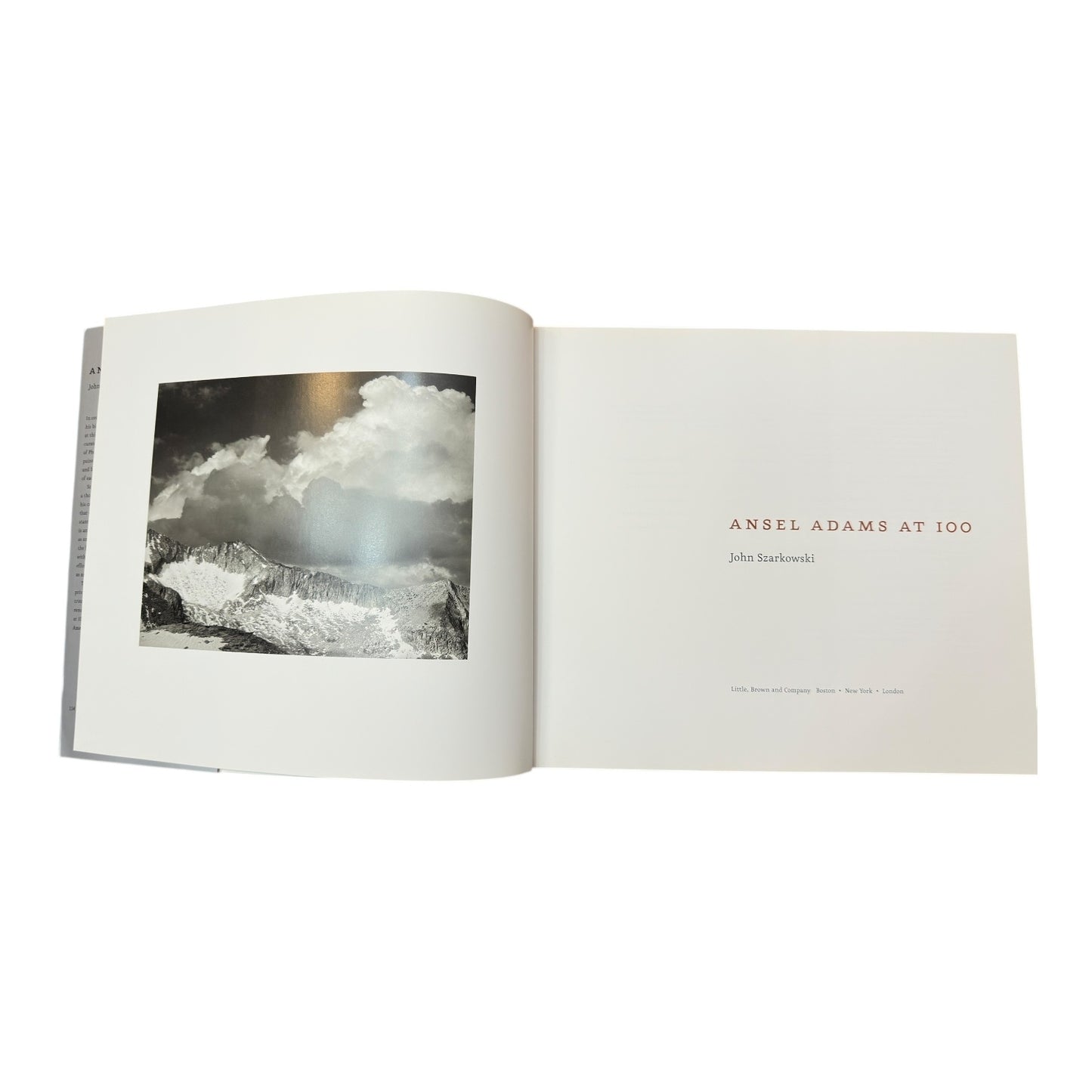 Ansel Adams at 100 First Edition Hardcover Photography Coffee Table Book
