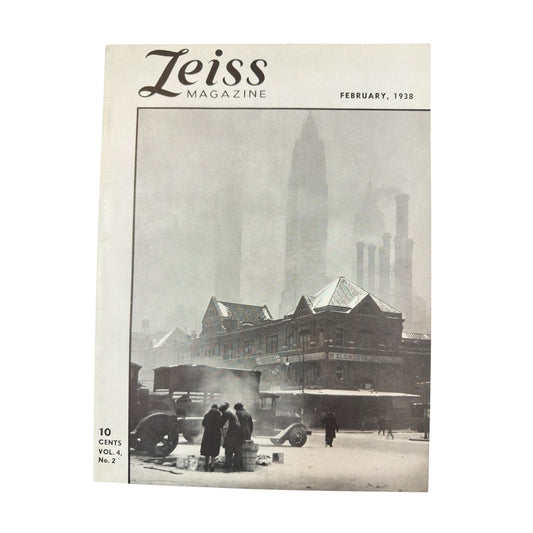 Vintage Zeiss Magazine Feb 1938 Super Ikonta B Ad, Art Deco Photography