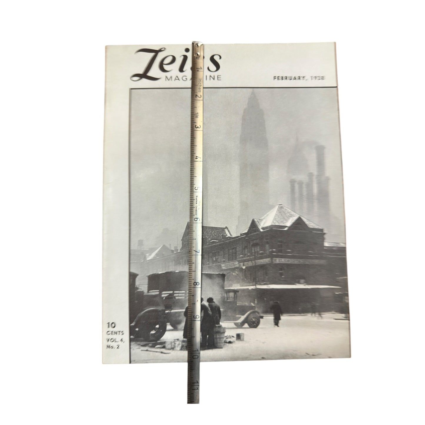 Vintage Zeiss Magazine Feb 1938 Super Ikonta B Ad, Art Deco Photography