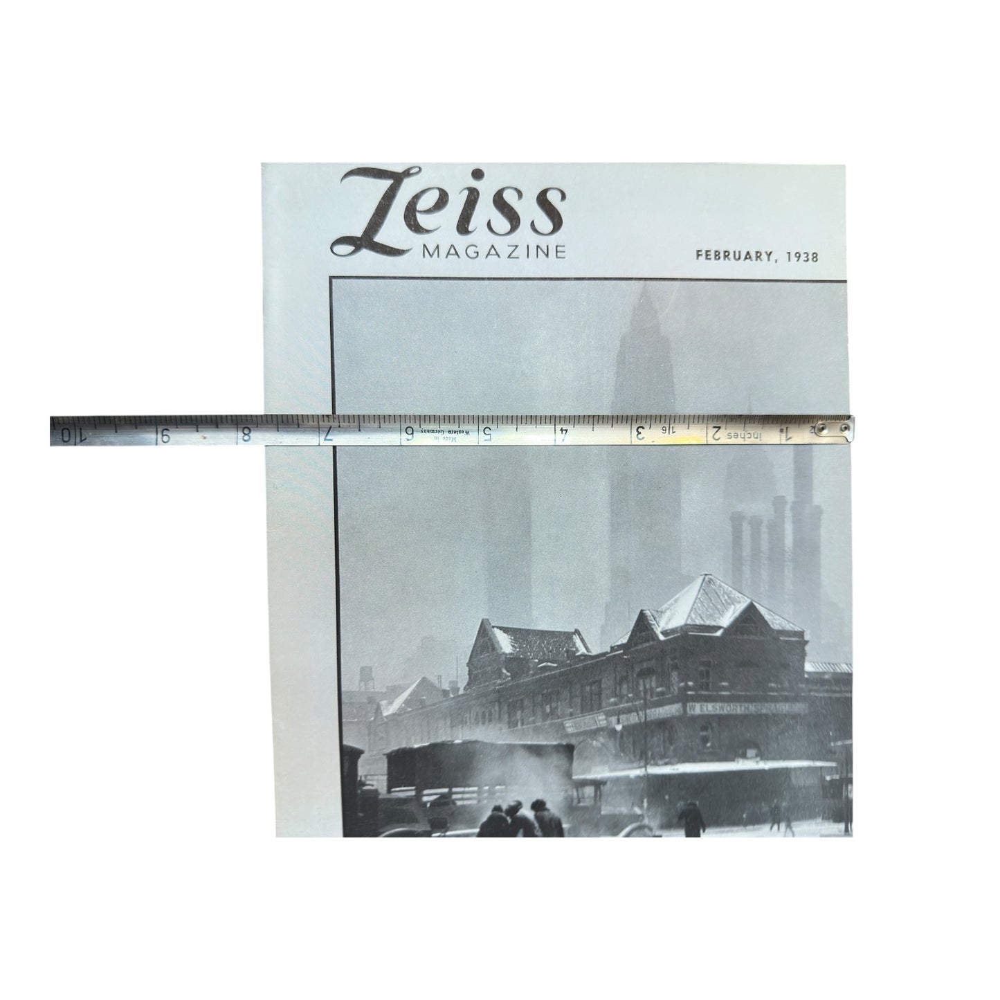 Vintage Zeiss Magazine Feb 1938 Super Ikonta B Ad, Art Deco Photography